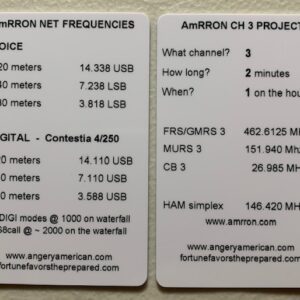 AmRRON Frequencies