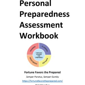 Personal Preparedness Assessment Workbook - loose leaf