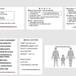 Medical card set: Triage - MARCH & Secondary Assessment