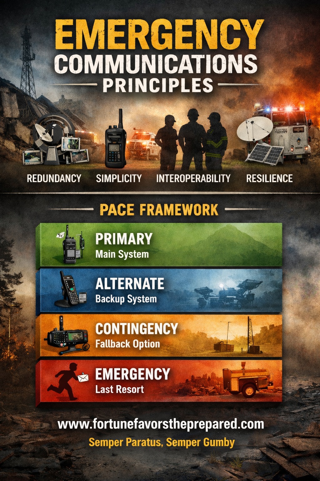 Emergency Communications Principles - Fortune Favors the Prepared