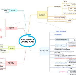 Mindmap - Developing Your Communications Plan (16x24)