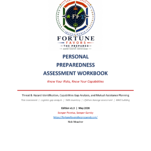 Personal Preparedness Assessment Workbook - Patreon