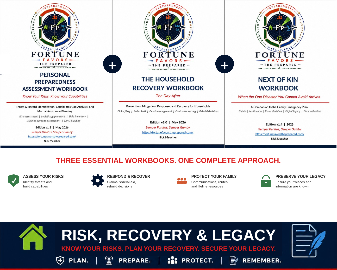 Bundle - Risk, Recovery & Legacy (PPA + HRW + NOK Workbooks)