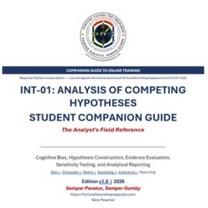 INT-01 Analysis of Competing Hypotheses Student Companion Guide