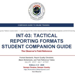 INT-03 SALUTE and SPOT Report Training study guide