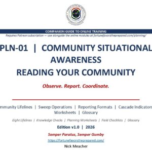 PLN-01 Community Situational Awareness Companion Study Guide