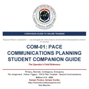 COM-1 PACE Planning Companion Study Guide