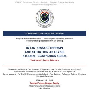 INT-07 OAKOC Terrain and Situation Analysis Companion Guide