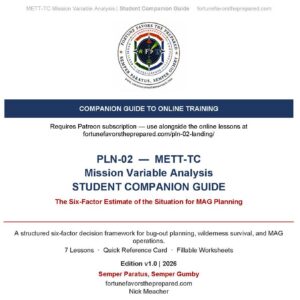 PLN-02 METT-TC Planning Framework Study Guide