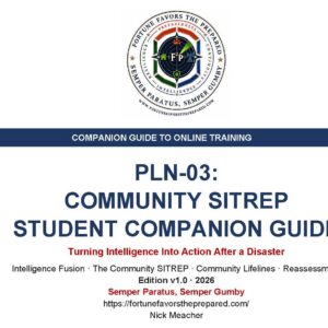 PLN-03 Community SITREP Study Guide